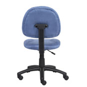 Boss Blue Microfiber Deluxe Posture Chair, B325-BE